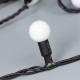 Светодиодная гирлянда ARD-BALL-CLASSIC-D23-10000-BLACK-80LED BLUE (230V, 3.5W)  025600  Arlight