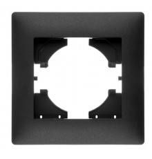 Bravo РАМКА 1-местная,  цвет  графит.  С1010-010  GUSI Electric