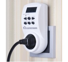 TMH-E-4 16A x1 IP20 Белый розетка-таймер  a026137  Elektrostandard