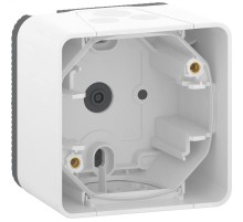 Mureva Styl Белый Коробка для наружн. монт. 1-ая, IP55  MUR39911  Schneider Electric