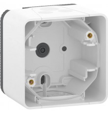 Mureva Styl Белый Коробка для наружн. монт. 1-ая, IP55  MUR39911  Schneider Electric
