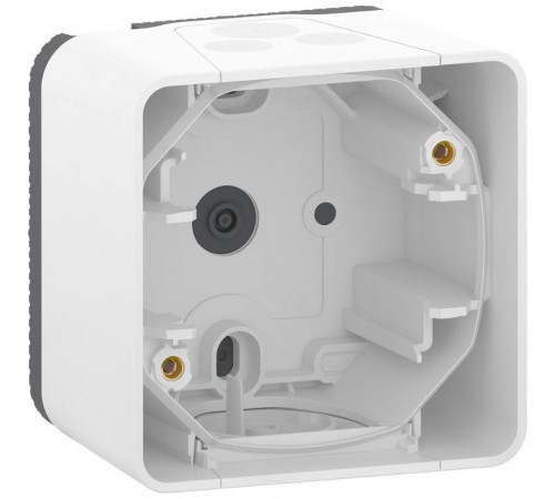 Mureva Styl Белый Коробка для наружн. монт. 1-ая, IP55  MUR39911  Schneider Electric