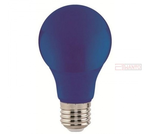 Лампы cветодиодные ERABL50-E27 LED A50-3W-E27 (диод. груша син., 13SMD, 3W, E27, для белт-лайт) (10/100/3600)  Б0049578  ЭРА