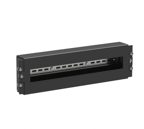 Модуль 3U с DIN рейкой для 19" IT-корпусов, RAL9005  RBDIN03  DKC