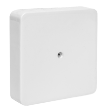 Коробка разветвительная КМР-030-032кг наружная (100x100x28) белая с клеммником 6мм2  plc-kmr-030-032kg-6  EKF