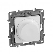 Etika Белый Светорегулятор поворотный, 300Вт, без нейтрали  672219  Legrand