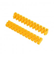 Клеммная винтовая колодка KВ-10 4-10, ток 10 A, полиэтилен желтый (10 шт./уп.)  07-5010-3  REXANT