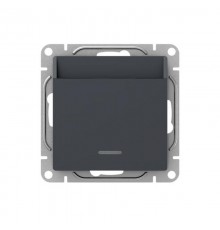 Механизм выключателя, карточный, с подсветкой, графит Эпика  UP1-SWG-card EKF