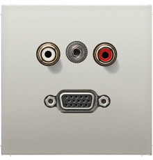 2x Cinch Audio (RCA) / Stereo Jack (TRS 3.5 mm) / VGA MAES1072 Jung