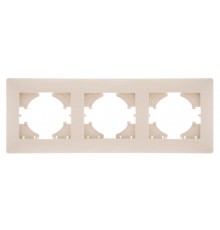 Bravo РАМКА 3-местная,  цвет бежевый.  С1030-003  GUSI Electric