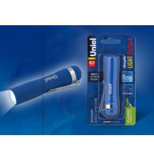 Фонарь универсальный S-LD045-B Blue "Simple Light Debut", пластик, 0,5 Watt LED, упаковка блистер, 1хАА н/к, цвет синий  UL-00000208  Uniel