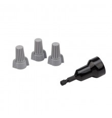 Соединительный изолирующий зажим с лепестками СИЗ-15  14,9 мм (4-16 мм), серый (50 шт./уп.)  08-0759  Rexant