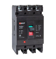Выключатель автоматический LS125 18кА 3P 32А ProPact  mccb-125-18-3-32-ls  EKF