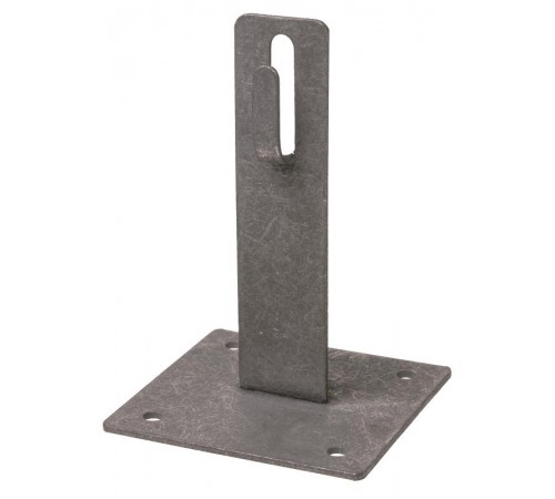 Держатель для плос.кровли для прута 6-10 мм, стал. крюк, осн. 100х100 мм, в. 100 мм, гор. цинк.   SQ2402-3193  TDM