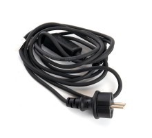 Сетевой шнур для гирлянд 3м, 2*0,5мм2, IP44, черный, DM403  48190  FERON