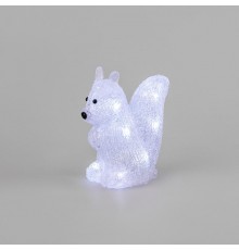 Акриловая светодиодная фигура "Белка" 17,5х12х18 см, 4,5 В, 3 батарейки AAA (не входят в комплект), 12 светодиодов,  513-341  NEON-NIGHT