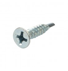 Саморез оконный KRANZ сверло, 3.9х19, белый цинк, короб (500 шт./уп.) KR-01-3722-0010  Kranz