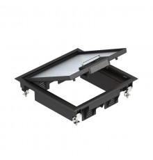 Лючок GES4U (универсальный) 6xModul45 (полиамид,черный) (GES4 U 9011)  7405200  OBO Bettermann