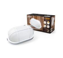 Светильник для ЖКХ НБП IP54 280*160*115 овал с решеткой под лампу Е27 max 100W, 1/8  926602211  Gauss