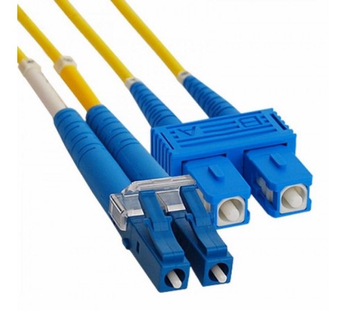 Патч-корд оптический переходной (SM), 9/125 (OS2), LC/UPC-SC/UPC, (Duplex), 3м  50-2411  REXANT
