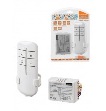 Комплект для беспроводного управления освещением "Народный" ПУ3-МK-Н-2 (2 канала) "Уютный дом"  SQ1508-0113  TDM