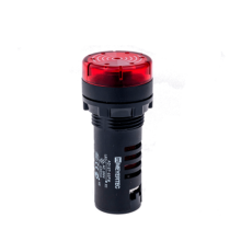 Звонок с подсветкой, 80дБ, красный 220V AC MT22-SM220  53447  ОВЕН