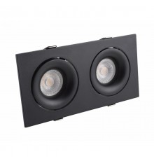 Светильник светодиодный встраиваемый DK2122-BK , IP20, 50Вт, GU10, черный, алюминий  DK2122-BK  DENKIRS