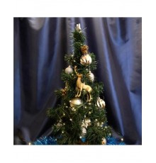 Гирлянда линейная Роса (на плоском проводе) 220V, 50 LED 5м, 2700К, IP 20,  зеленый шнур шнур 3м, CL580  48625  FERON