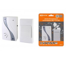 Звонок беспроводной на батарейках ЗББ-11/4-32М (32 мелодии, кнопка IP30, 2х1,5В ААА)  SQ1901-0030  TDM