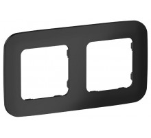 FLITE Artistic Рамка 2-ая РУ-2-А-ФлЧ черный  FI-M22-31-20-K02  IEK