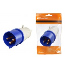 Вилка 013 2Р+РЕ 16А 220В IP44   SQ0601-0001  TDM