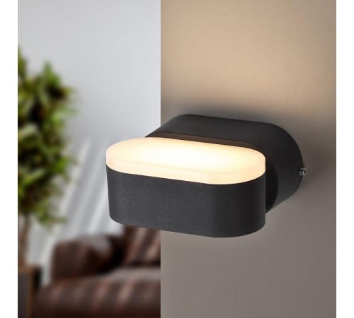 Декоративная подсветка светодиодная WL9 BK 6Вт IP 54 черный  Б0034606  ЭРА