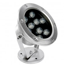 Прожектор светодиодный стационарный,  143*75*170mm, IP68 9W AC24V RGB, LL-824  48468  FERON