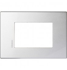 AXOLUTE Air рамка,итальянская модульность, 3 модуля, Алюминий  HW4803HC  Legrand