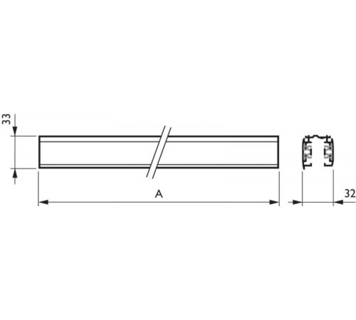 Шинопровод осветительный RCS750 5C6 L3000 BK  910502500045  Philips