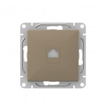 Механизм розетки RJ11, шампань Эпика  UP1-SOC-RJ11 EKF