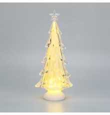 Фигура на подставке Елочка со звездой, 37см, теплый белый  513-027  NEON-NIGHT