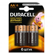 Элемент питания Duracell LR6-6BL BASIC  Б0014859  Duracell
