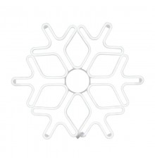 Фигура Снежинка из гибкого неона, 60х60 см, цвет свечения белый  501-325  NEON-NIGHT