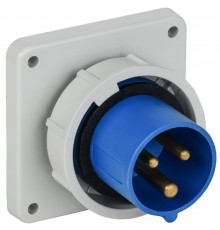 Вилка встраиваемая ССИ-3132 16А-6ч 220В 2P+PE IP67  PSR31-016-3-0-67  IEK