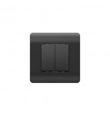 Переключатель 2-клавишный, 10А, черный(NEW3-E)  431468  CHINT