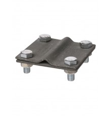 Зажим соединительный 4-х болтовой полоса-прут, полоса 40х4 - прут 6-10 мм, термодиффузия   SQ2401-0040  TDM