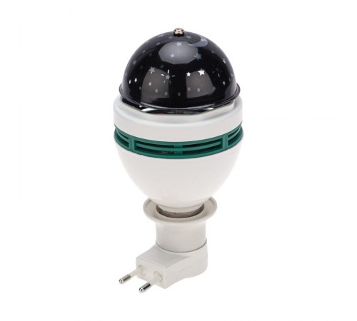 Диско-лампа E27 с переходником в розетку, проекция звезды  601-259  NEON-NIGHT