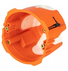 Коробка установочная ЭРА KUU-71-65-unibox универсальная UniBox для твердых и полых стен саморез оранжевая 71х65мм  Б0061062  ЭРА