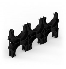 Кластер для двустенных труб d50 мм, тройной, двухсторонний (60 шт/кор)  PR13.02577  Промрукав