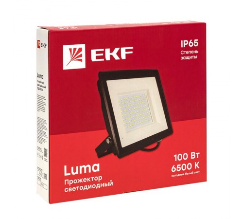 Прожектор светодиодный СДО-3006 100Вт 6500К IP65 EKF Basic  FLL-3006-100-6500  EKF