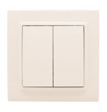 Выключатель 2-кл. СП 10А бежевый Минск EKFERV10-023-20EKF
