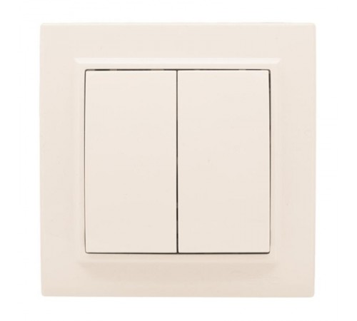 Выключатель 2-кл. СП 10А бежевый Минск EKFERV10-023-20EKF