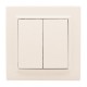Выключатель 2-кл. СП 10А бежевый Минск EKFERV10-023-20EKF