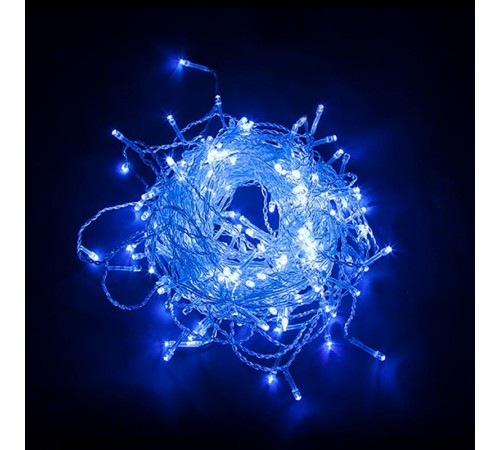 Гирлянда - занавес CL18  160 диодов  синий , 1,5*1,5м + 3м IP44 прозрачный шнур  32325  FERON
